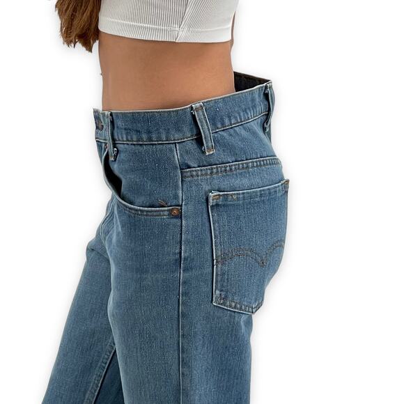 Vintage Levi's 917 Boot Cut Jeans Orange Tab SF 207 Made in the USA | 29" x 29" - Picture 8 of 16